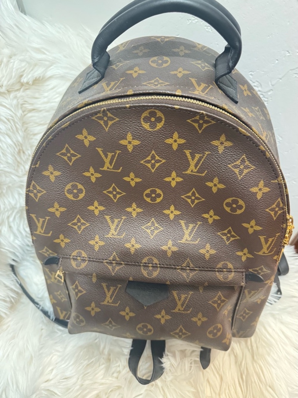 Louis Vuitton Monogram Mini Backpack in Brown and Gold